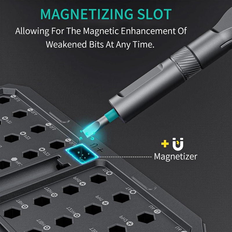 JUSTHERE 42 in 1 Magnetic Screwdriver Set, DIY Ratchet Screwdriver Set with Detachable Handle, Portable Compact Repair Tool Kit for Furniture Laptop Electronicsv Bicycle - Image 3